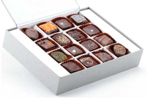 coffret 16 chocolats noirs Manon