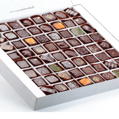 Boite 64 chocolats noirs Manon
