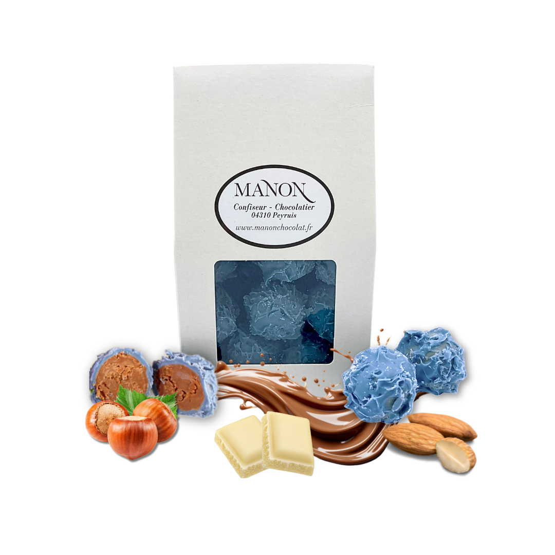 BOITE CHARDONS BLEUS AU PRALINÉ 200g