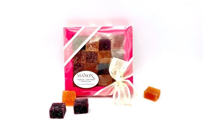 Coffret petit modèle pâtes de fruits assortis Manon