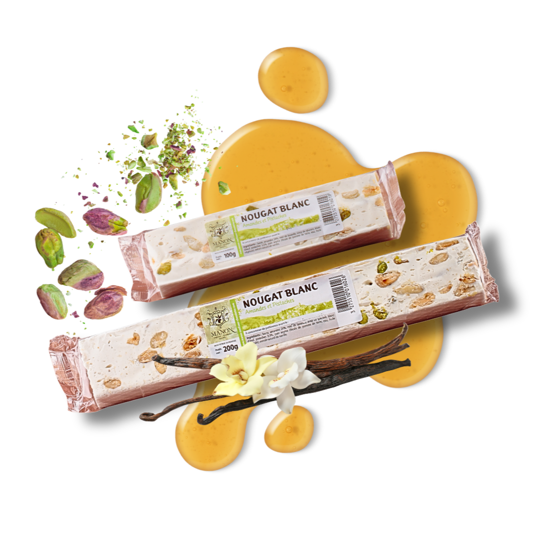 Barre NOUGAT BLANC MANON - 100g ou 200g