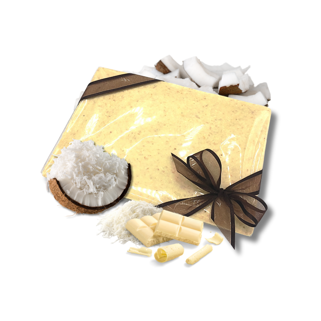 LA GRANDE TABLETTE DE CHOCOLAT BLANC NOIX DE COCO 1/2kg