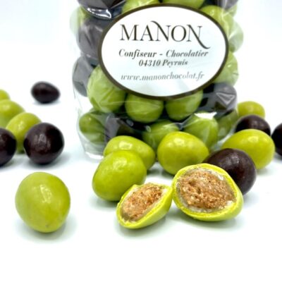 Olives vertes et noires chocolat Manon
