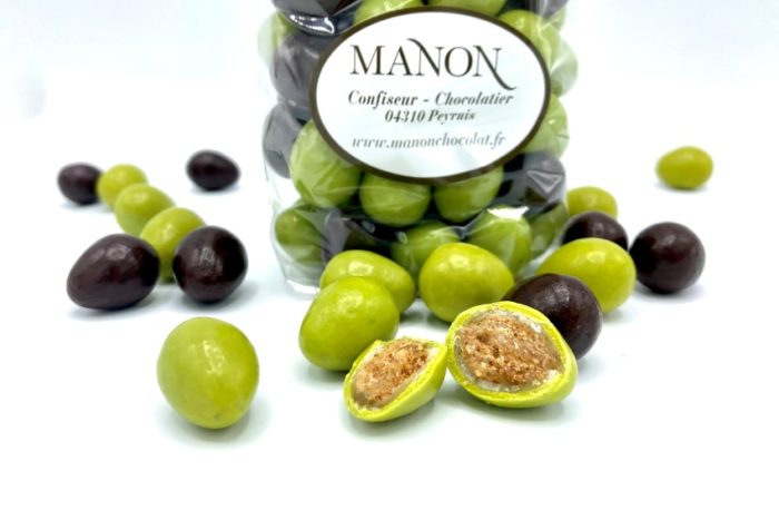 Olives vertes et noires chocolat Manon