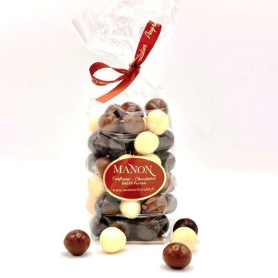 Sachet noisettes aux 3 chocolats