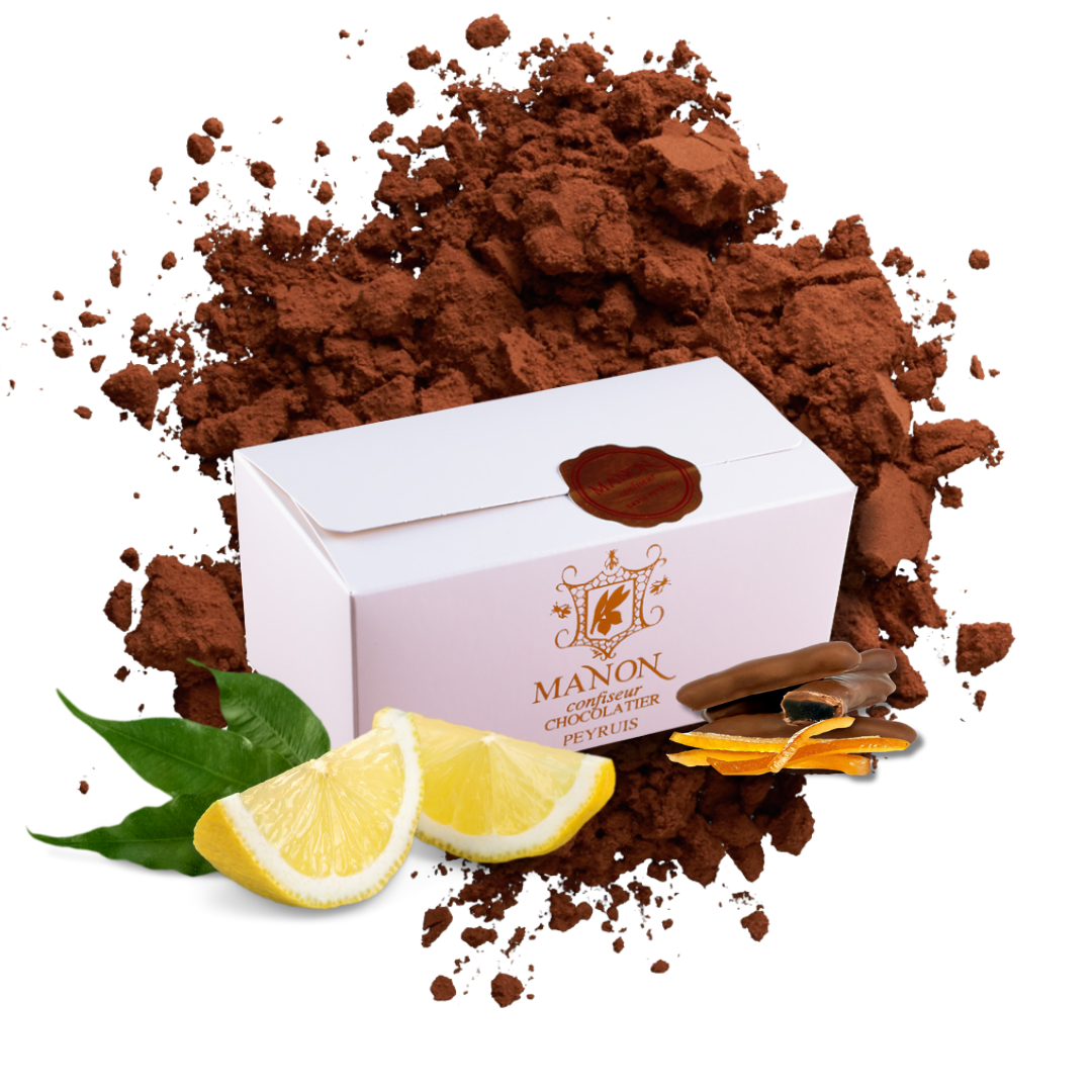 BALLOTIN DE CITRON CONFIT AU CHOCOLAT AU LAIT 200G – Image 2