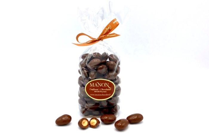 sachet amandes chocolat au lait Manon