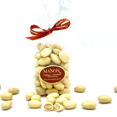 sachet d'amandes chocolat blanc Manon