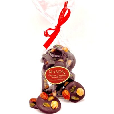 sachet mendiants chocolat noir