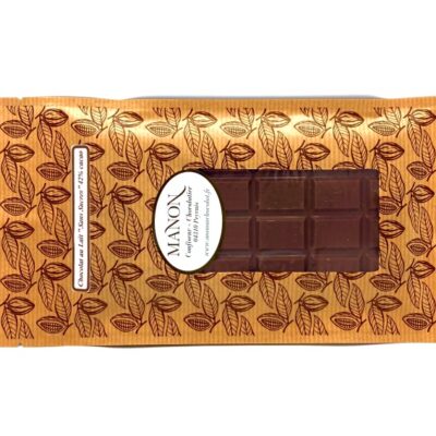 tablette de chocolat lait sans sucre Manon