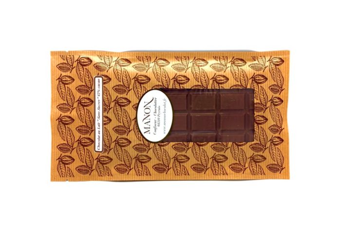 tablette de chocolat lait sans sucre Manon